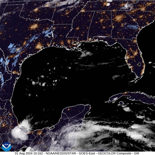 Satellite - Yucatan Strait - Thu 01 Aug 07:16 EDT