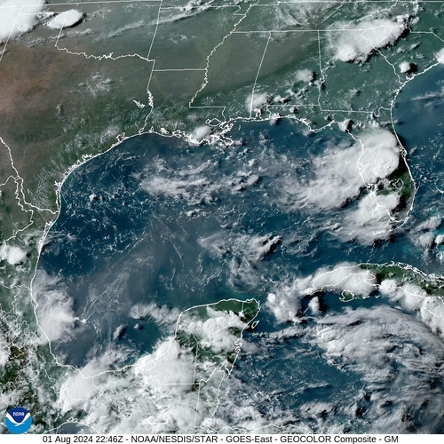 Satellite - Yucatan Strait - Thu 01 Aug 19:46 EDT