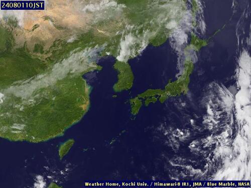 Satellite - Taiwan Strait - Wed 31 Jul 23:00 EDT
