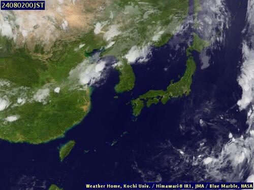 Satellite - Sea of Japan - Thu 01 Aug 13:00 EDT