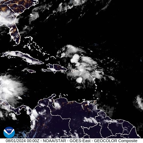 Satellite - Lesser Antilles - Wed 31 Jul 21:00 EDT