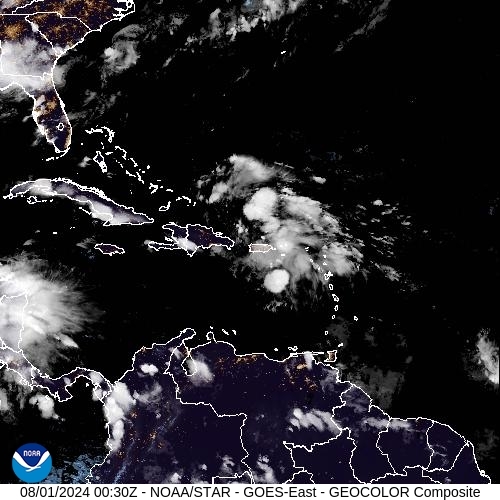 Satellite - Alizes Ouest - Wed 31 Jul 21:30 EDT