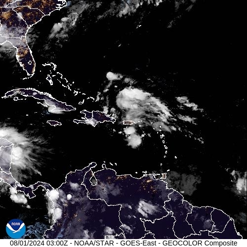 Satellite - Lesser Antilles - Thu 01 Aug 00:00 EDT