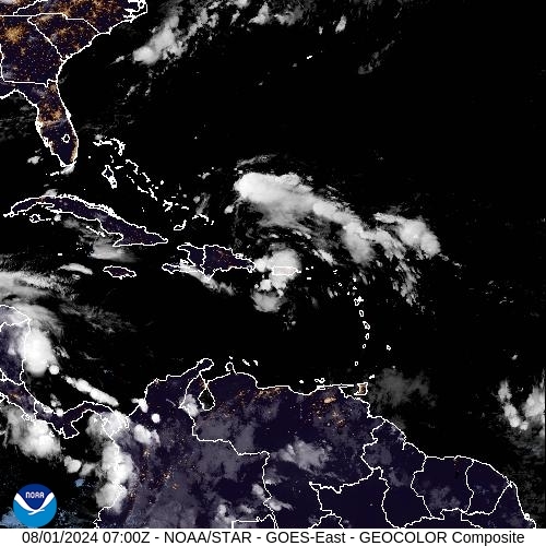 Satellite - Alizes Ouest - Thu 01 Aug 04:00 EDT