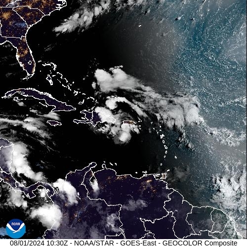 Satellite - Alizes Ouest - Thu 01 Aug 07:30 EDT