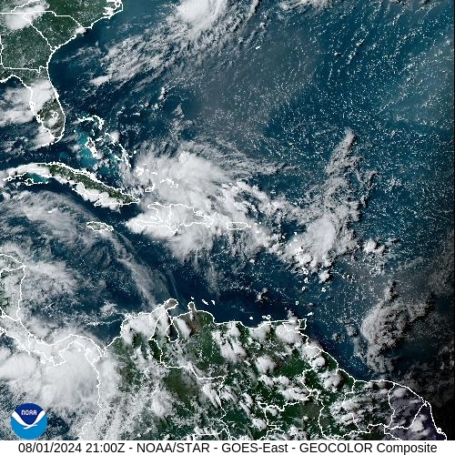 Satellite - Cuba/East - Thu 01 Aug 18:00 EDT