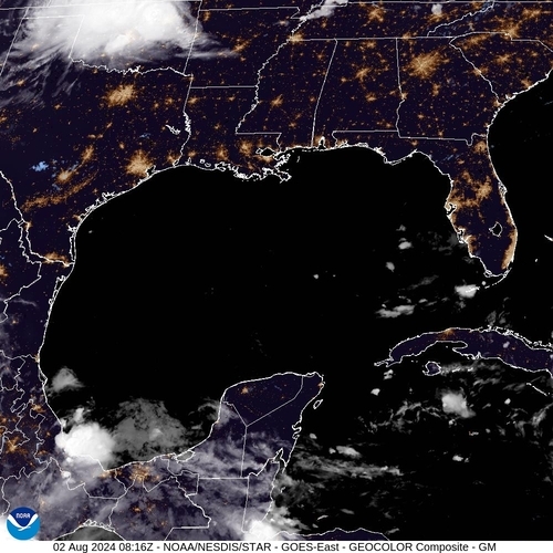 Satellite - Cuba/West - Fri 02 Aug 05:16 EDT