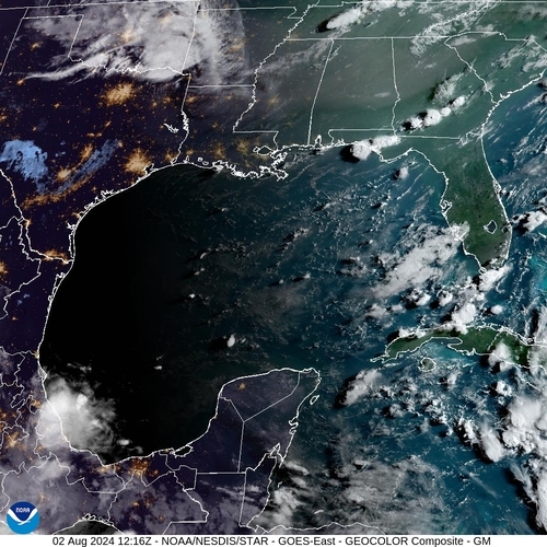 Satellite - Gulf of Honduras - Fr, 02 Aug, 14:16 BST