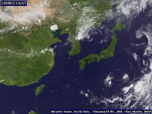 Satellite - Taiwan Strait - Fri 02 Aug 03:00 EDT