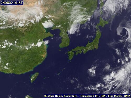 Satellite - East China Sea - Fri 02 Aug 05:00 EDT