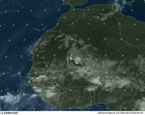 Satellite - Gulf of Guinea - Sat 03 Aug 01:00 EDT