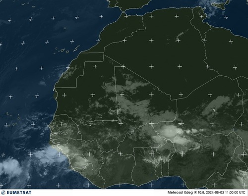 Satellite - Gulf of Guinea - Sat 03 Aug 08:00 EDT