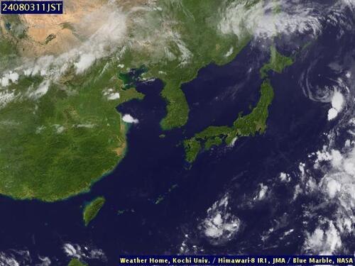 Satellite - Sea of Japan - Sat 03 Aug 00:00 EDT