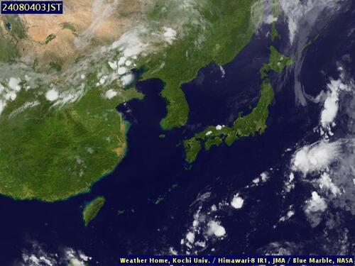 Satellite - Sea of Japan - Sat 03 Aug 16:00 EDT