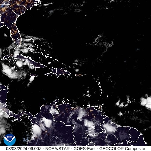 Satellite - Alizes Ouest - Sat 03 Aug 03:00 EDT