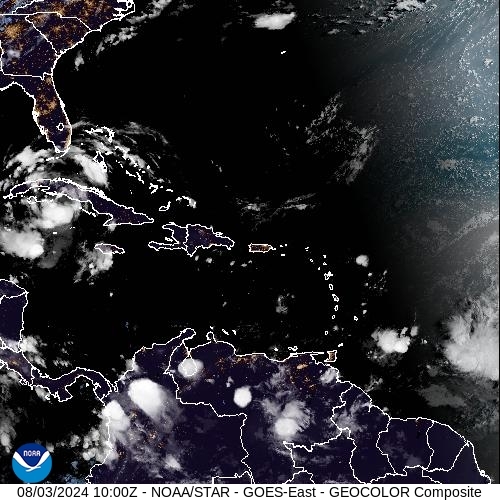 Satellite - Puerto Rico - Sat 03 Aug 07:00 EDT