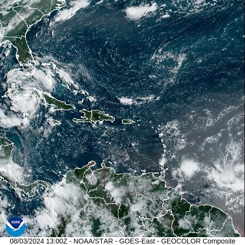 Satellite - Puerto Rico - Sat 03 Aug 10:00 EDT