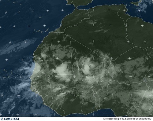 Satellite - Gulf of Guinea - Sun 04 Aug 01:00 EDT