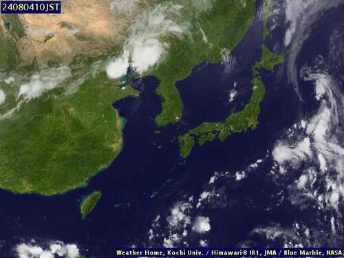 Satellite - East China Sea - Sat 03 Aug 23:00 EDT