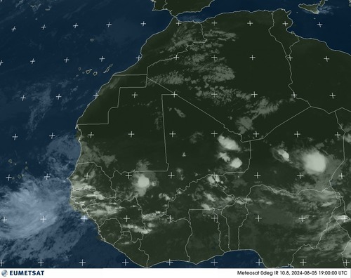 Satellite - Gulf of Guinea - Mon 05 Aug 16:00 EDT