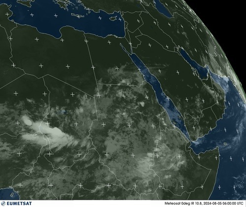 Satellite - Gulf of Aden - Mon 05 Aug 03:00 EDT