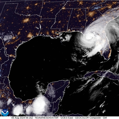 Satellite - Gulf of Honduras - Mon 05 Aug 03:16 EDT