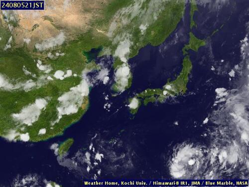 Satellite - Sea of Japan - Mon 05 Aug 10:00 EDT