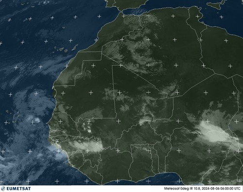 Satellite - Gulf of Guinea - Tue 06 Aug 03:00 EDT
