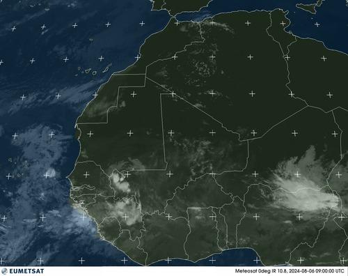 Satellite - Gulf of Guinea - Tue 06 Aug 06:00 EDT