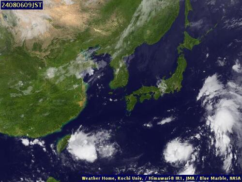 Satellite - Sea of Japan - Mon 05 Aug 22:00 EDT