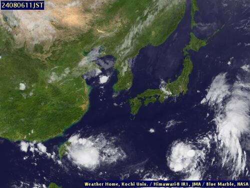 Satellite - Taiwan Strait - Tue 06 Aug 00:00 EDT