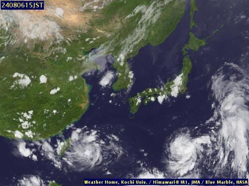 Satellite - Yellow Sea - Tue 06 Aug 04:00 EDT