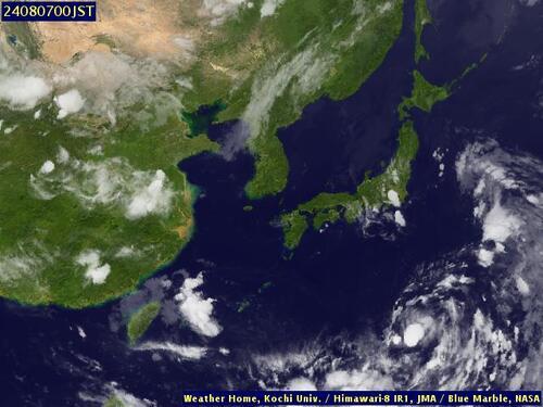 Satellite - Taiwan Strait - Tue 06 Aug 13:00 EDT