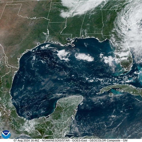 Satellite - Gulf of Mexico - Wed 07 Aug 13:46 EDT