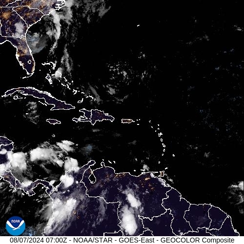 Satellite - Puerto Rico - Wed 07 Aug 04:00 EDT