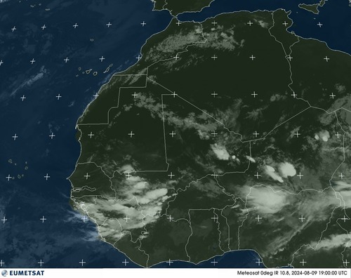 Satellite - Gulf of Guinea - Fri 09 Aug 16:00 EDT