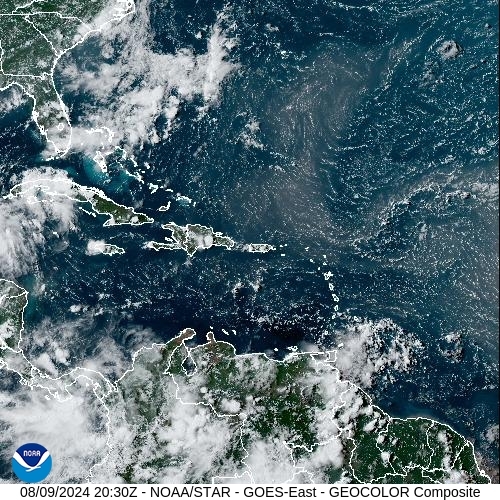 Satellite - Alizes Ouest - Fri 09 Aug 17:30 EDT