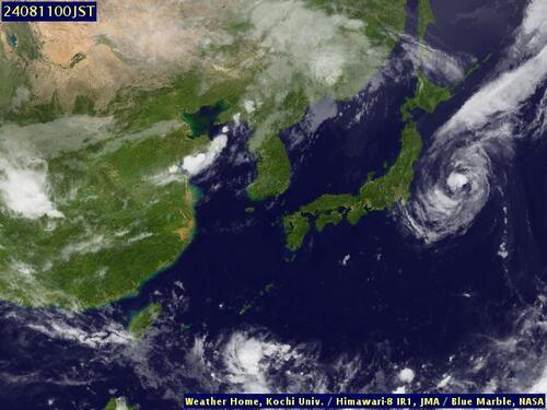 Satellite - East China Sea - Sat 10 Aug 13:00 EDT