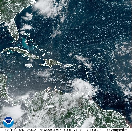 Satellite - Alizes Ouest - Sat 10 Aug 14:30 EDT