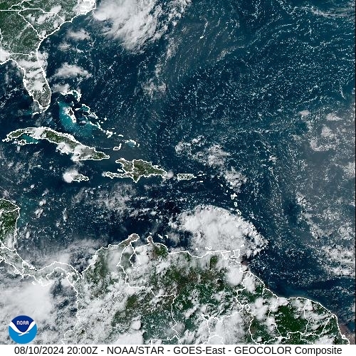 Satellite - Alizes Ouest - Sat 10 Aug 17:00 EDT