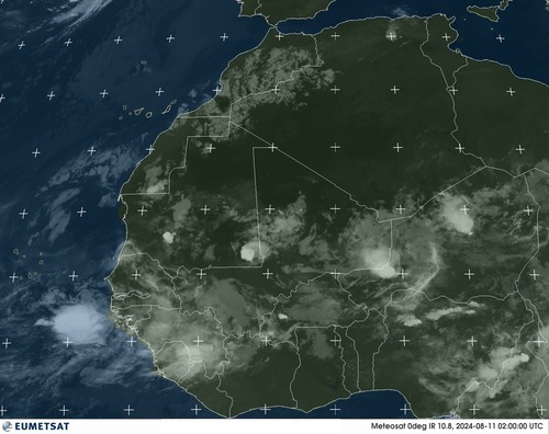 Satellite - Gulf of Guinea - Sat 10 Aug 23:00 EDT