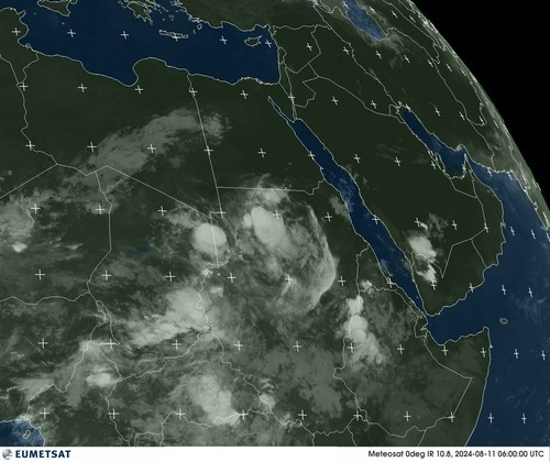 Satellite - Gulf of Aden - Sun 11 Aug 03:00 EDT