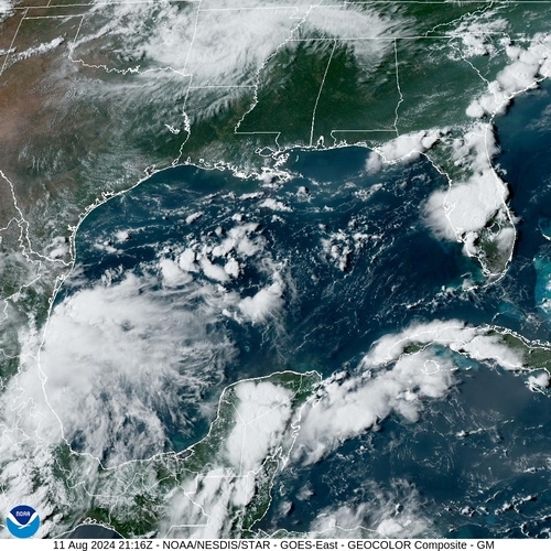 Satellite - Yucatan Strait - Sun 11 Aug 18:16 EDT