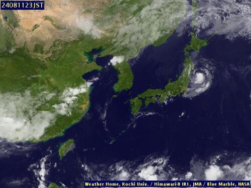 Satellite - East China Sea - Sun 11 Aug 12:00 EDT