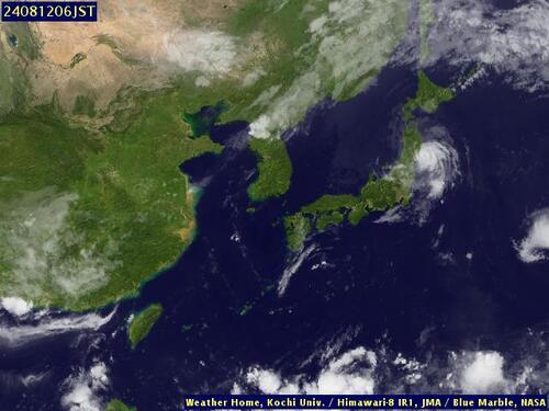 Satellite - Taiwan Strait - Sun 11 Aug 19:00 EDT