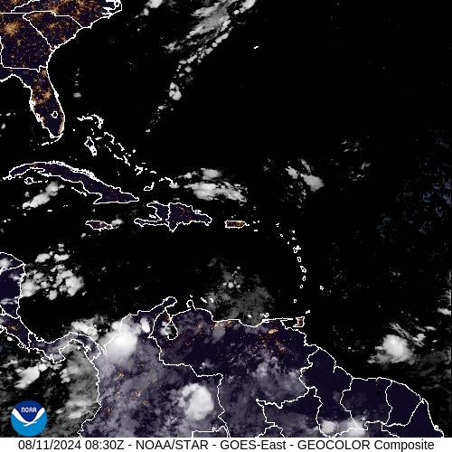 Satellite - Lesser Antilles - Sun 11 Aug 05:30 EDT