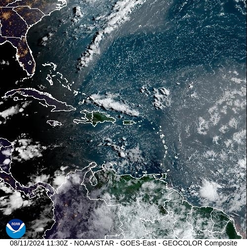 Satellite - Alizes Ouest - Sun 11 Aug 08:30 EDT