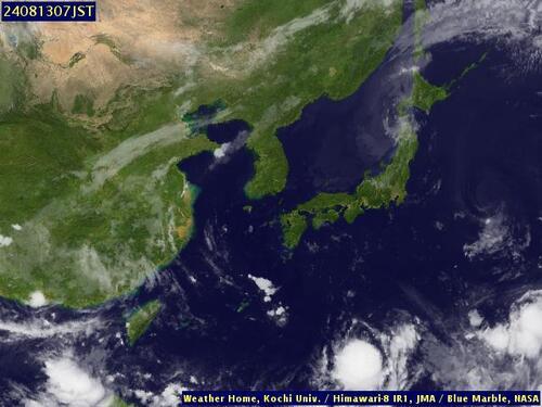 Satellite - Taiwan Strait - Mon 12 Aug 20:00 EDT