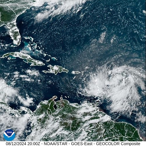 Satellite - Haiti - Mon 12 Aug 17:00 EDT