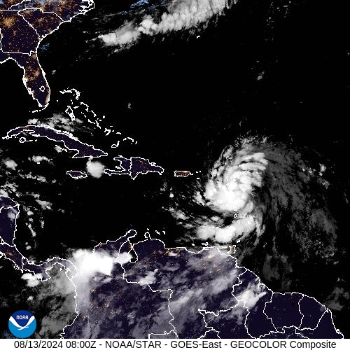 Satellite - Cuba/East - Tue 13 Aug 05:00 EDT